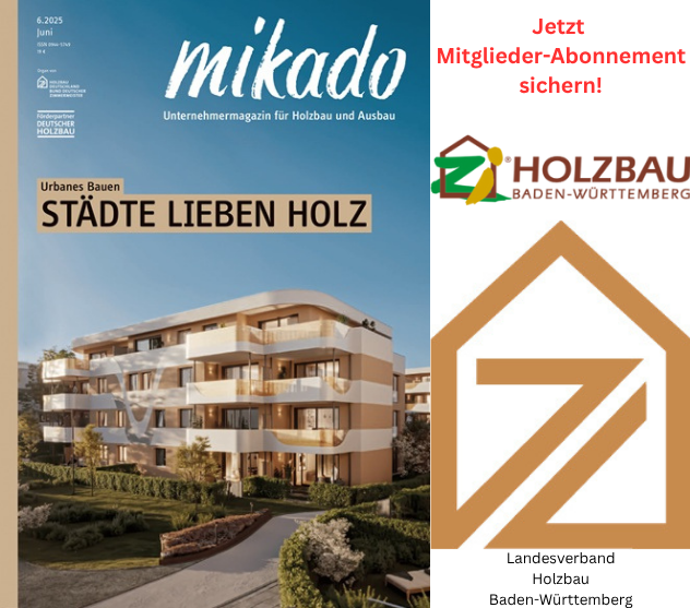 mikado Mitglieder-Abonnement Landesverband Holzbau Baden-Württemberg